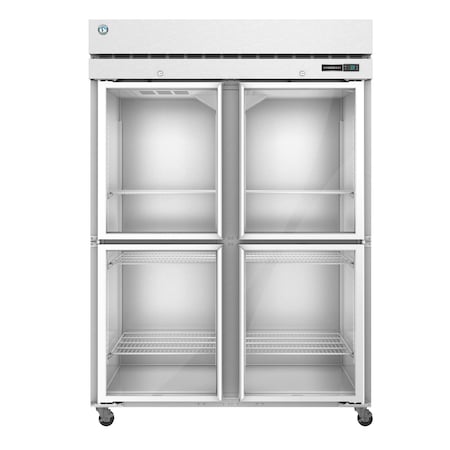 Hoshizaki Refrigerator, Two Section Upright, Half Glass Doors with Lock R2A-HG